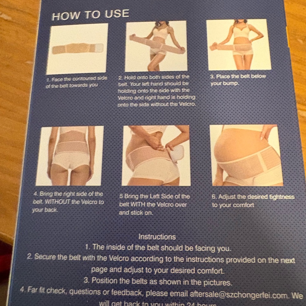 Maternity Support Belt - Beige - Picture 3 of 4